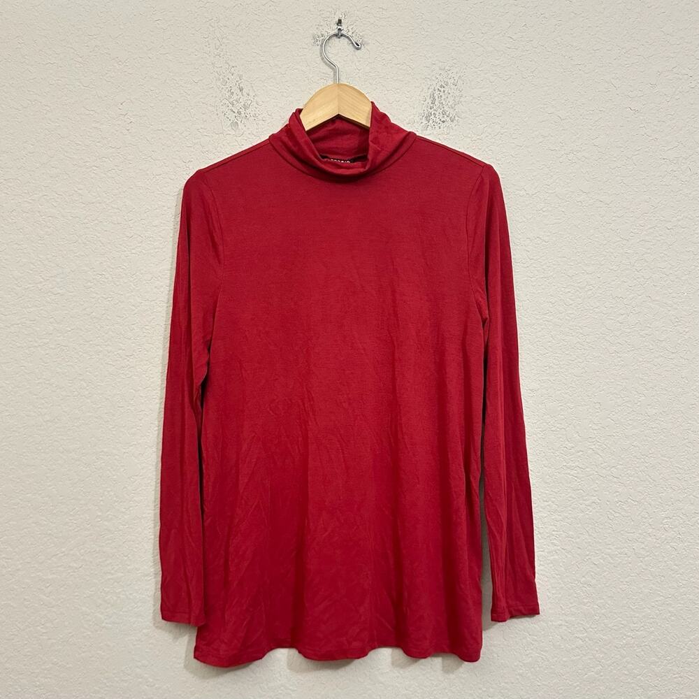 TORRID Layering Turtleneck Top Red Long Sleeve Knit Stretch NWT